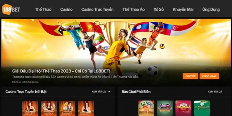 Các sản phẩm cá cược nổi tiếng tại 188Bet